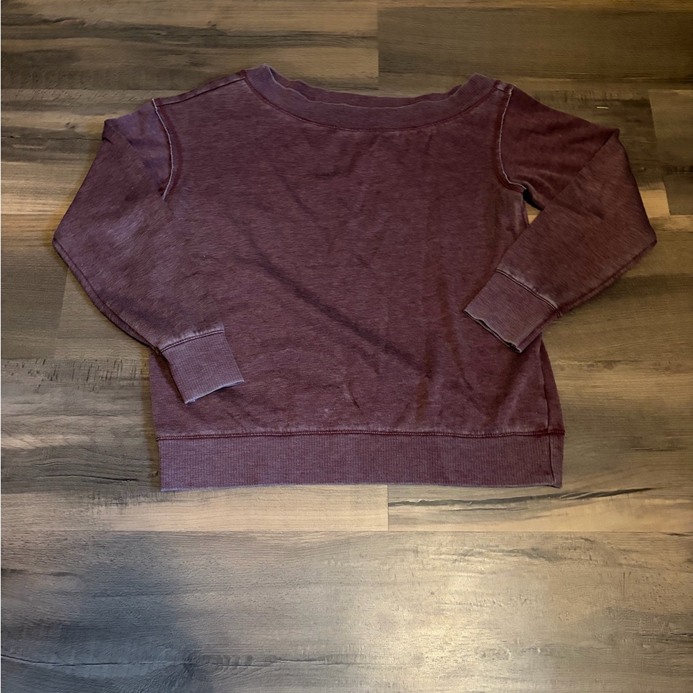 Womens Maroon Maurices Off-Shoulder Sweater Size Medium